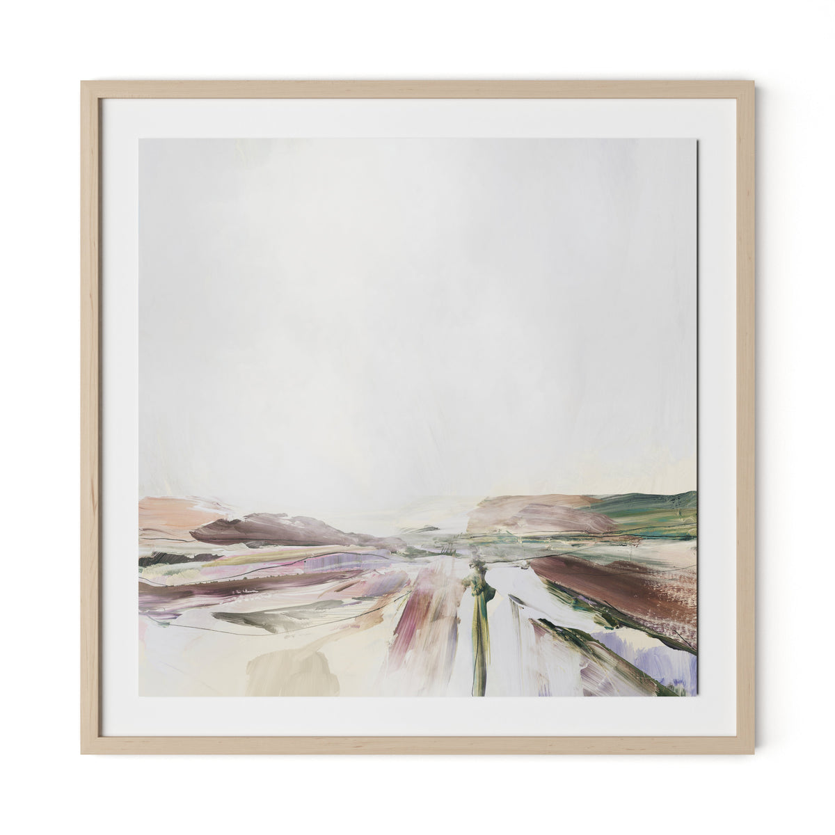 Beauty Framed Paper / 32 x 32 in / Natural Maple