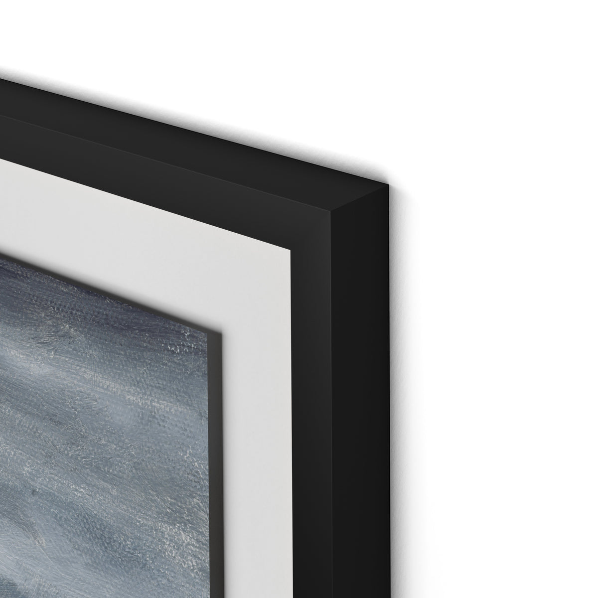 Open Seas Framed Paper / 32 x 32 in / Black