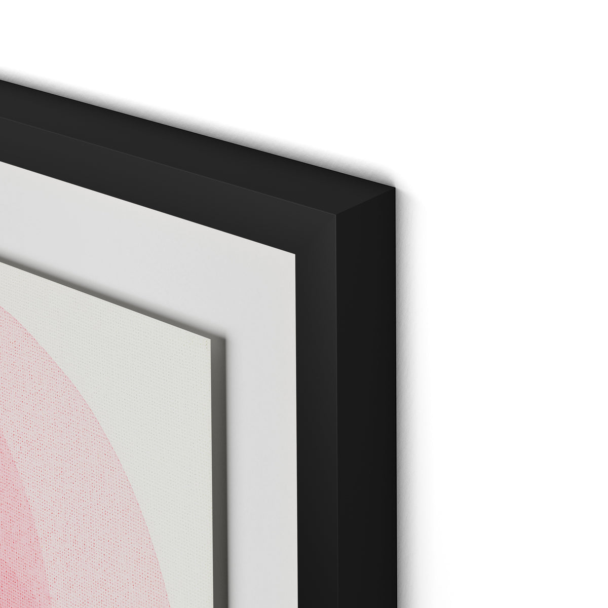 Rose I Framed Paper / 32 x 32 in / Black