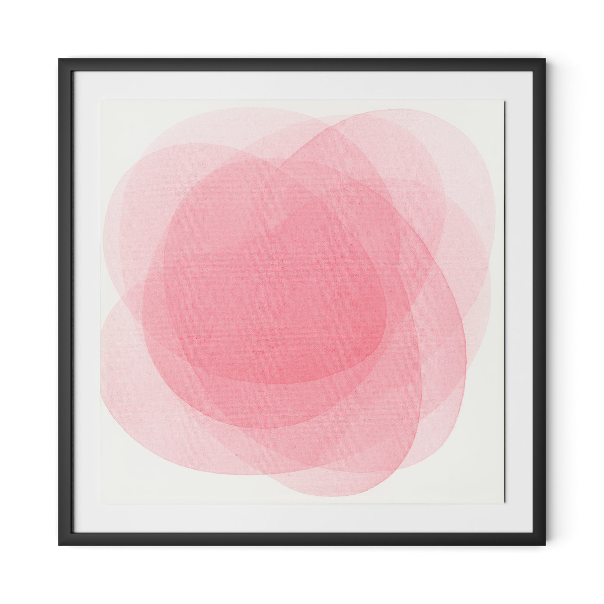Rose I Framed Paper / 32 x 32 in / Black