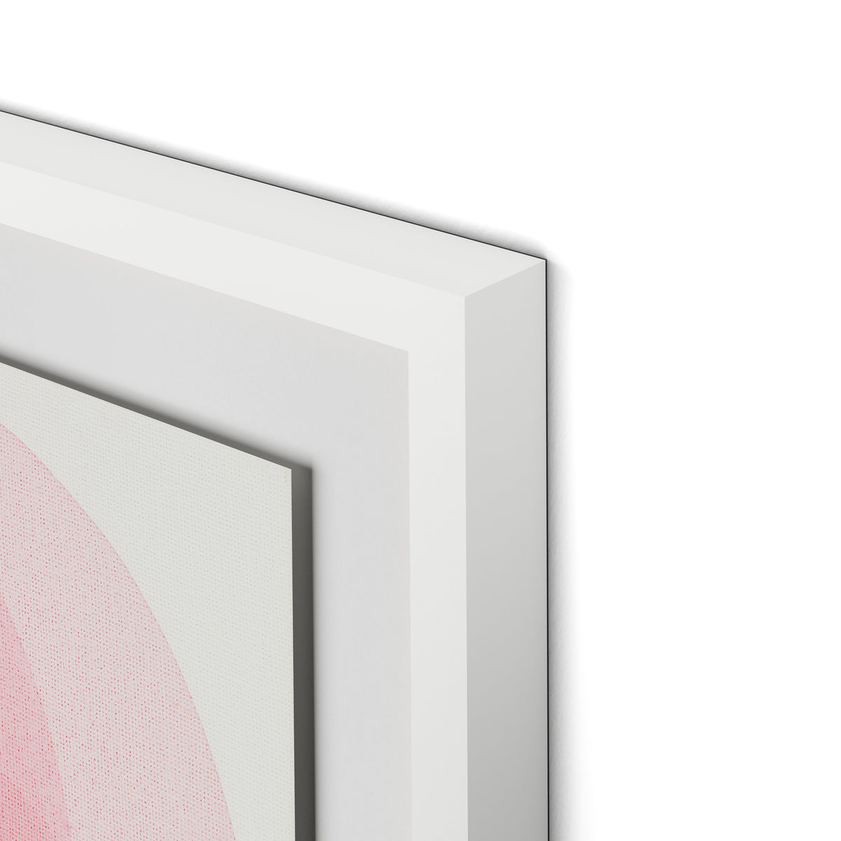 Rose I Framed Paper / 32 x 32 in / White