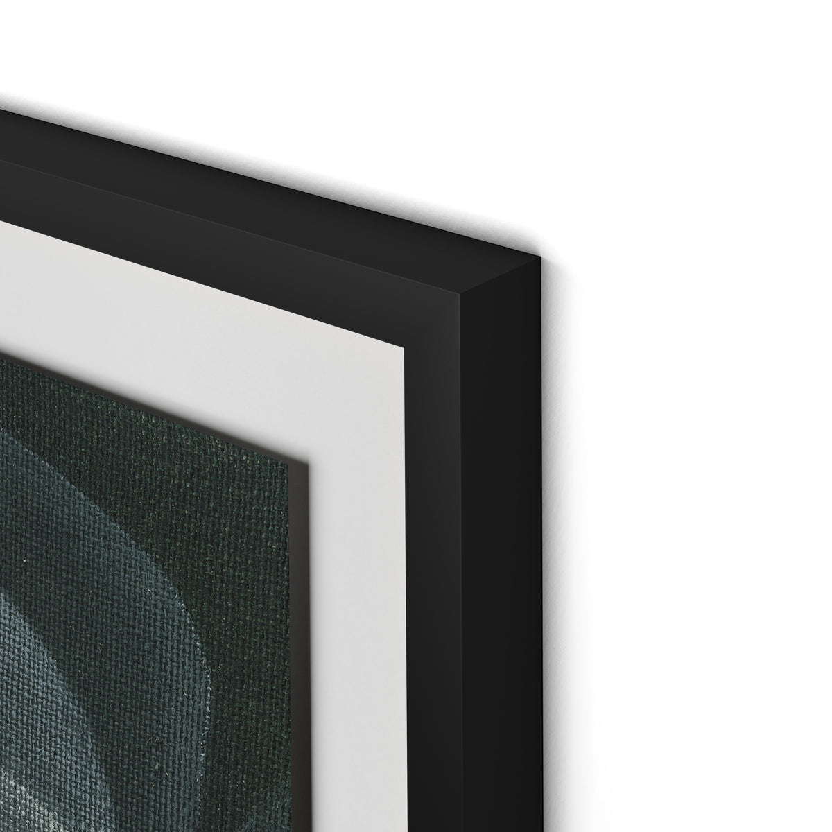 Shadows II Framed Paper / 32 x 32 in / Black