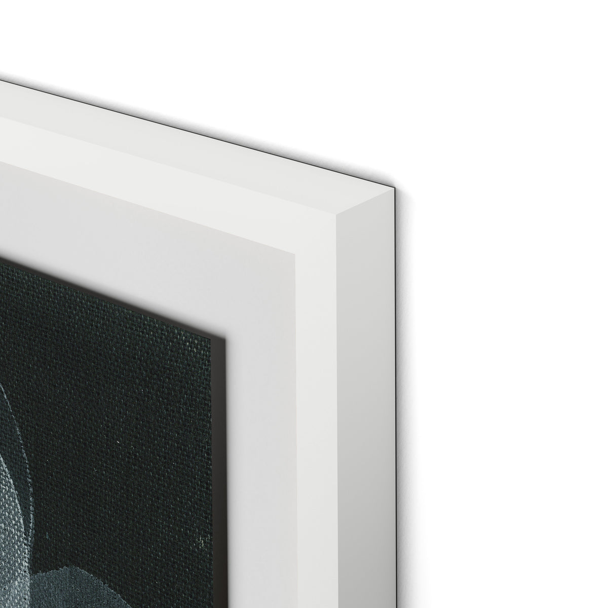 Shadows I Framed Paper / 32 x 32 in / White