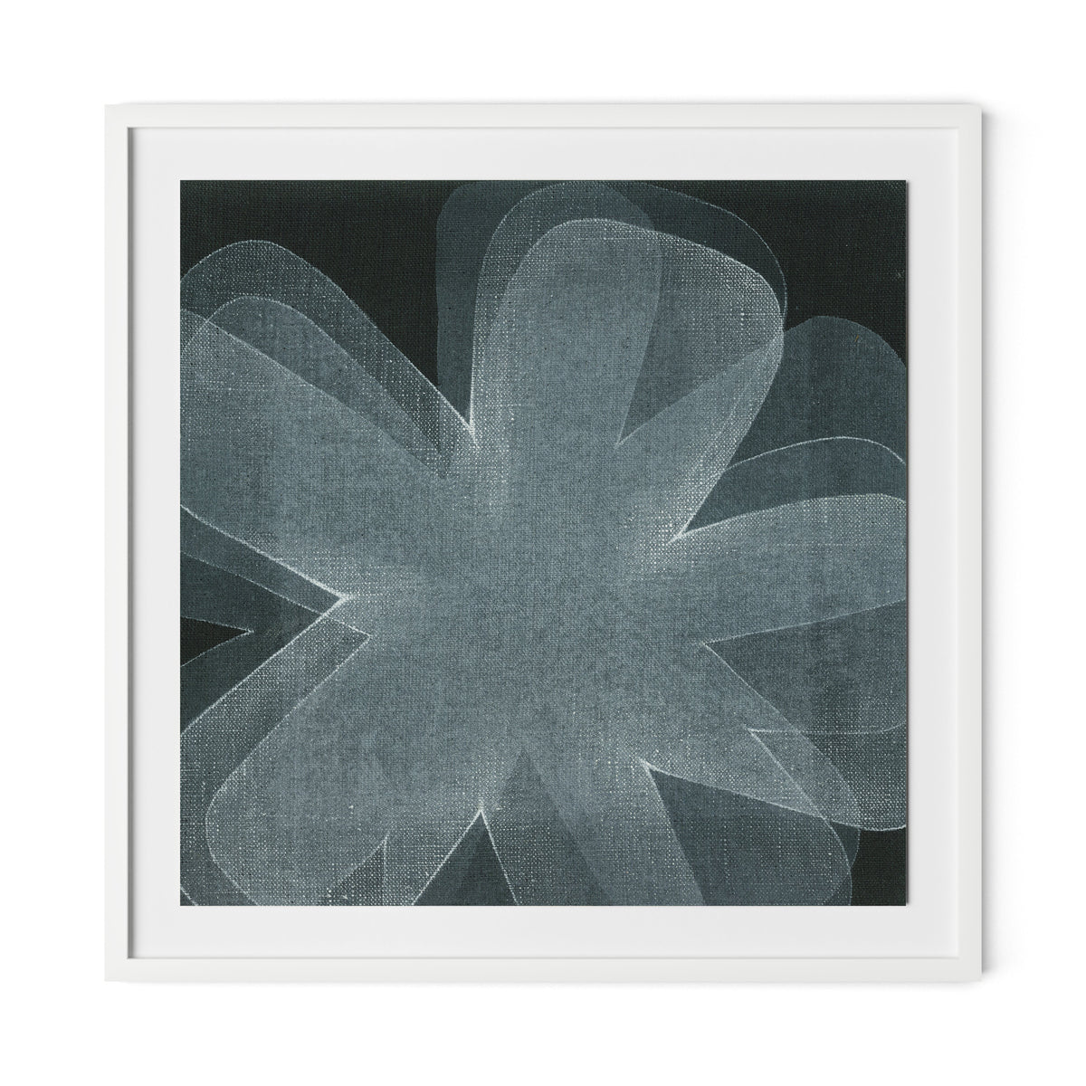 Shadows I Framed Paper / 32 x 32 in / White