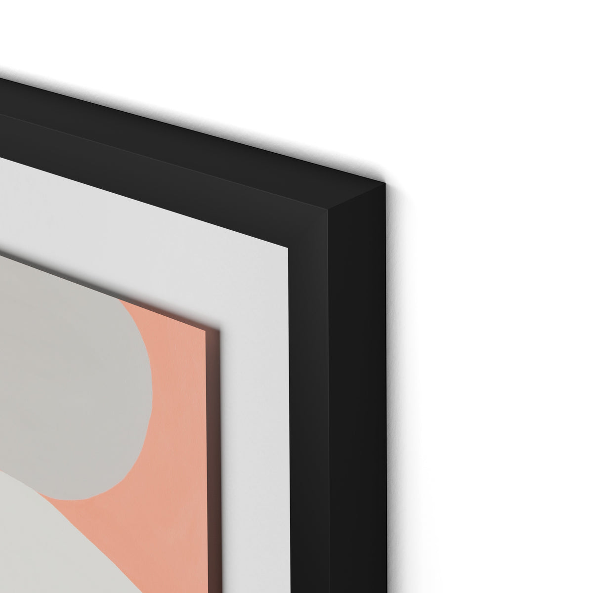 Pink Party Stack Framed Paper / 22 x 32 in / Black