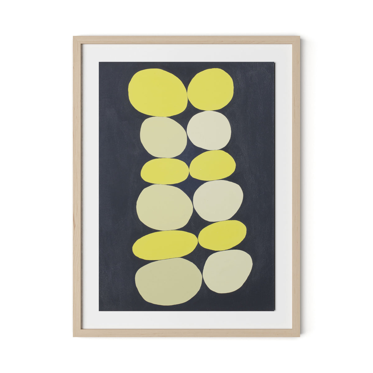 Citron Stack Framed Paper / 24 x 32 in / Natural Maple