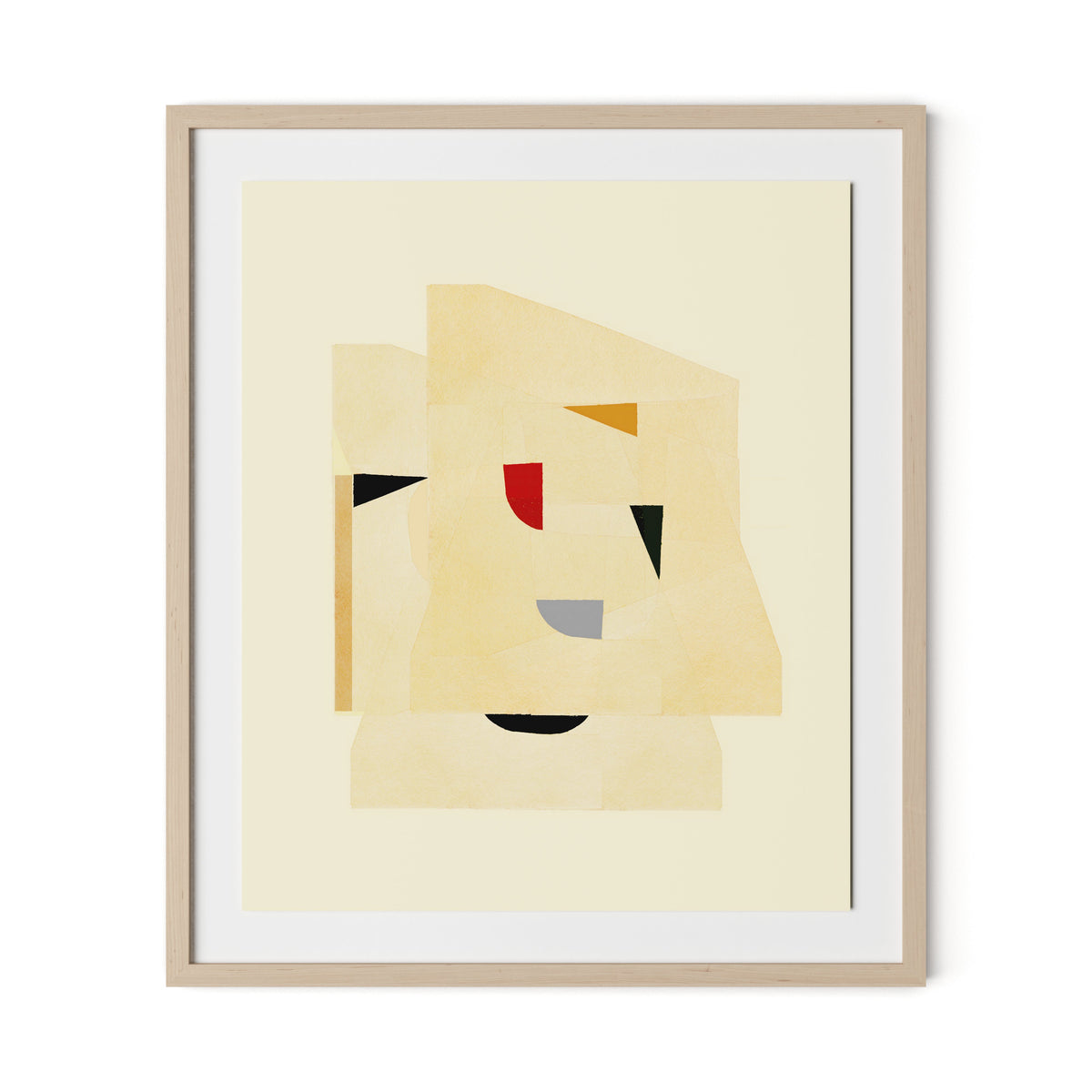 Dance Study 7 Framed Paper / 27.5 x 32 in / Natural Maple