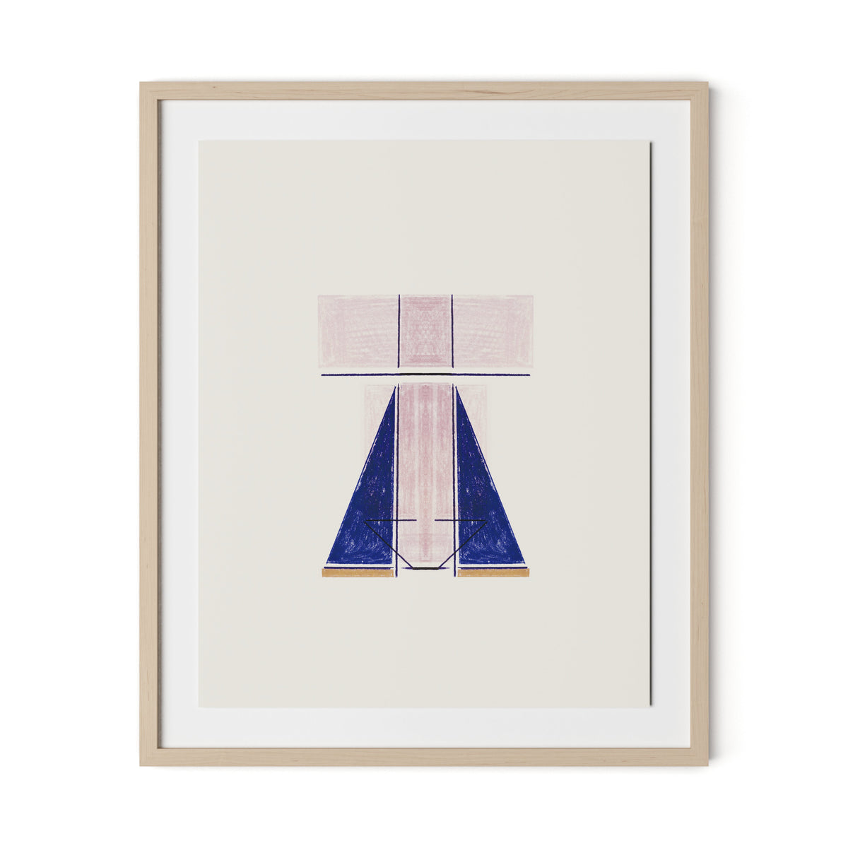 Structure Framed Paper / 26.5 x 32 in / Natural Maple