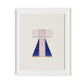 Structure Framed Paper / 26.5 x 32 in / White