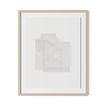 Structure 2 Framed Paper / 26.5 x 32 in / Natural Maple