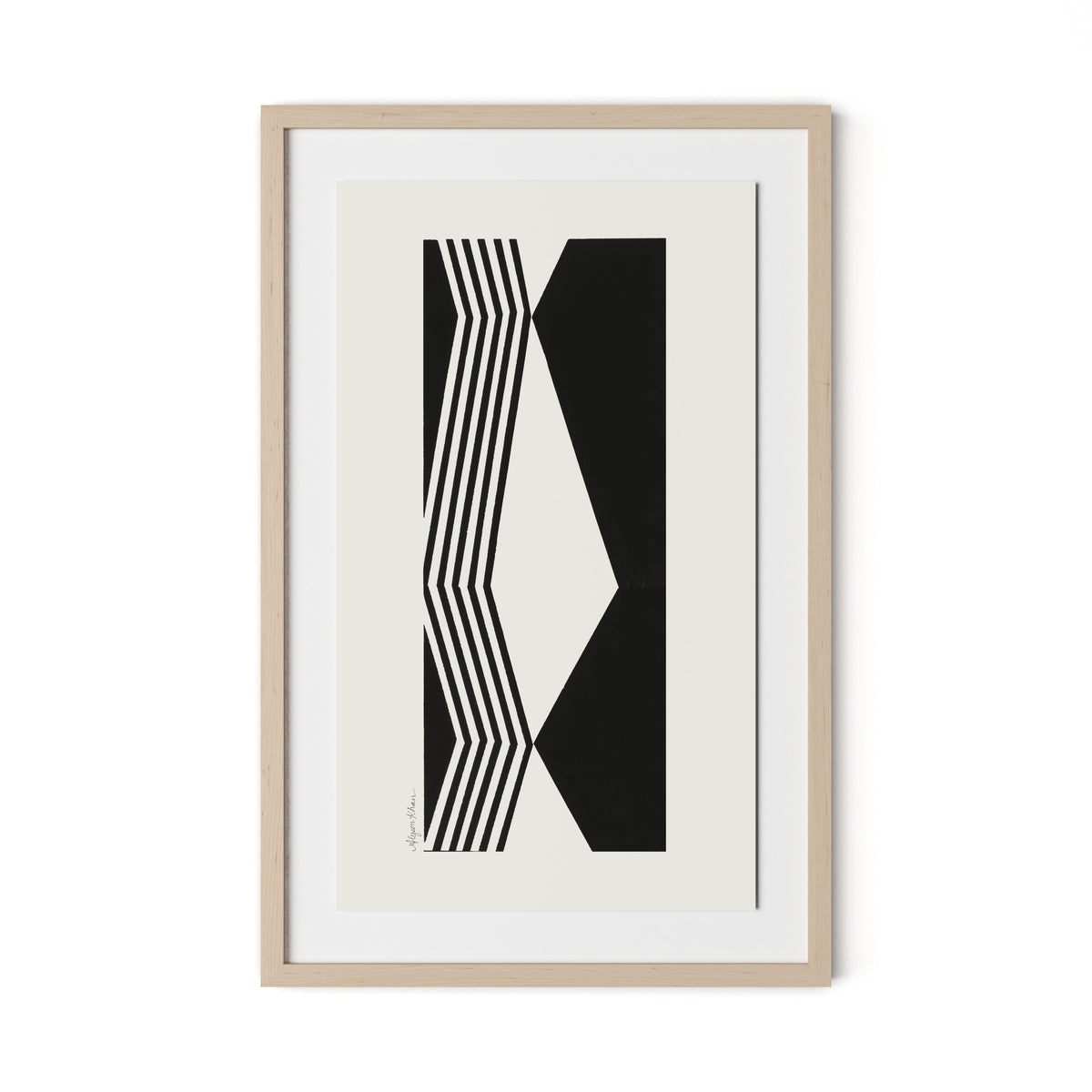 Touch Framed Paper / 20.5 x 32 in / Natural Maple