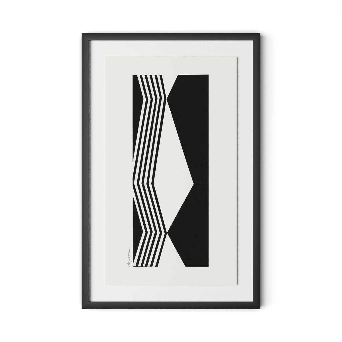 Touch Framed Paper / 20.5 x 32 in / Black
