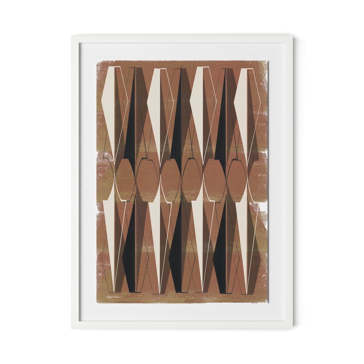 Ample Protection Framed Paper / 24 x 32 in / White
