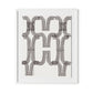 Arcs (Chocolate) Framed Paper / 26.5 x 32 in / White