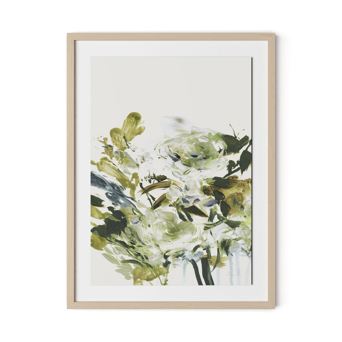 Summer Days Framed Paper / 24 x 32 in / Natural Maple