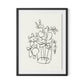 House Plant Framed Paper / 24 x 32 in / Black