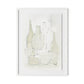 Late Lunch Framed Paper / 24 x 32 in / White