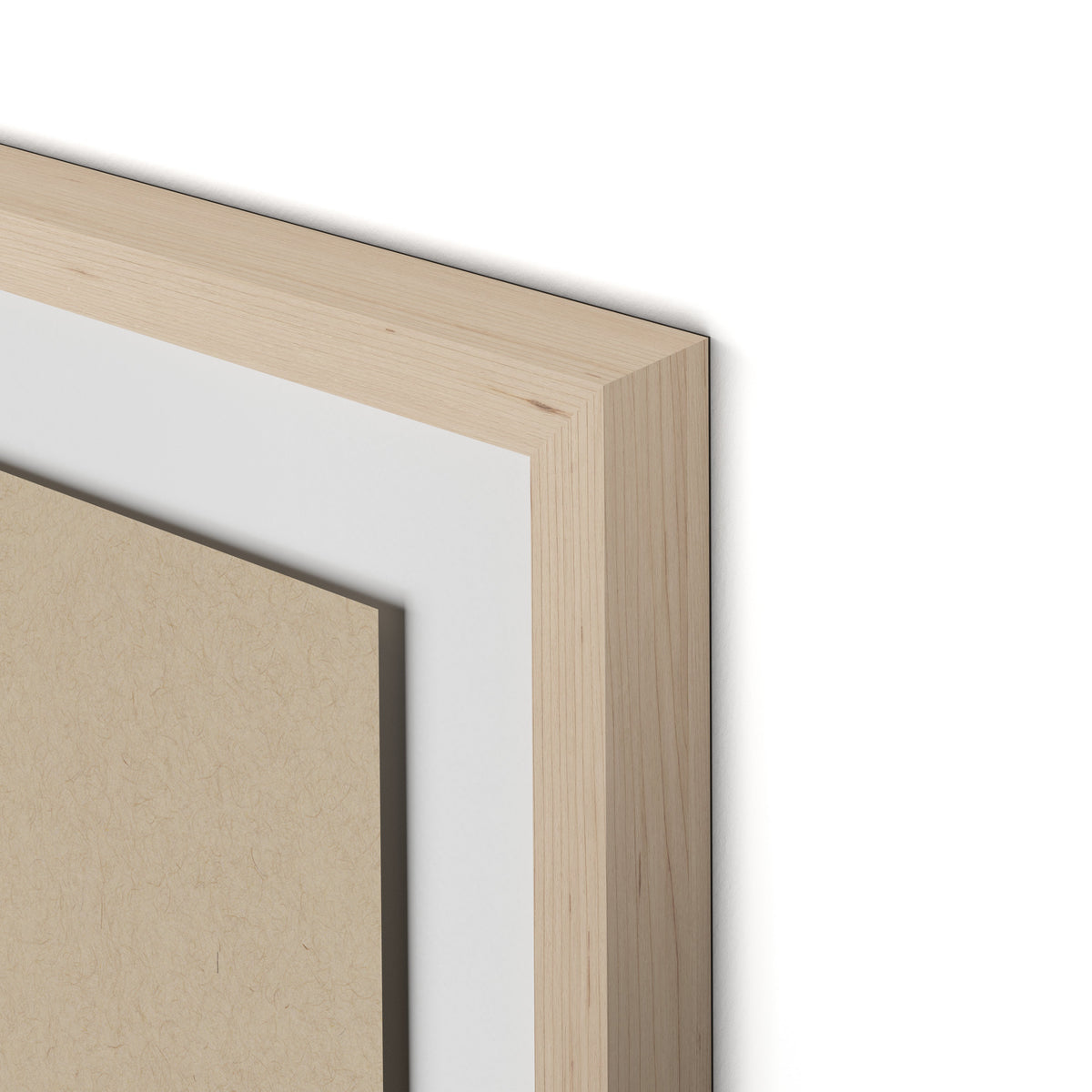 Botanical V Framed Paper / 24 x 32 in / Natural Maple