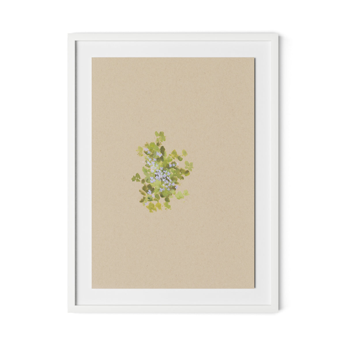 Botanical V Framed Paper / 24 x 32 in / White