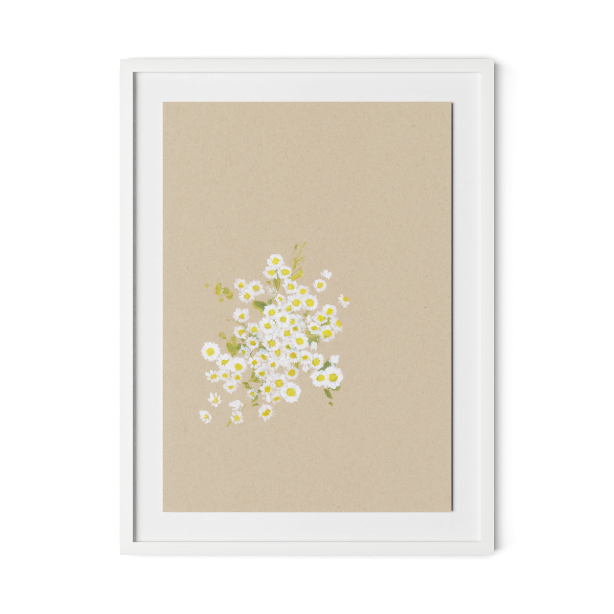 Botanical II Framed Paper / 24 x 32 in / White