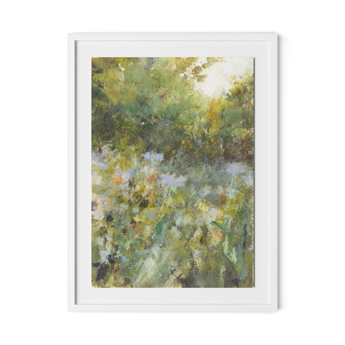 Respite V Framed Paper / 24 x 32 in / White
