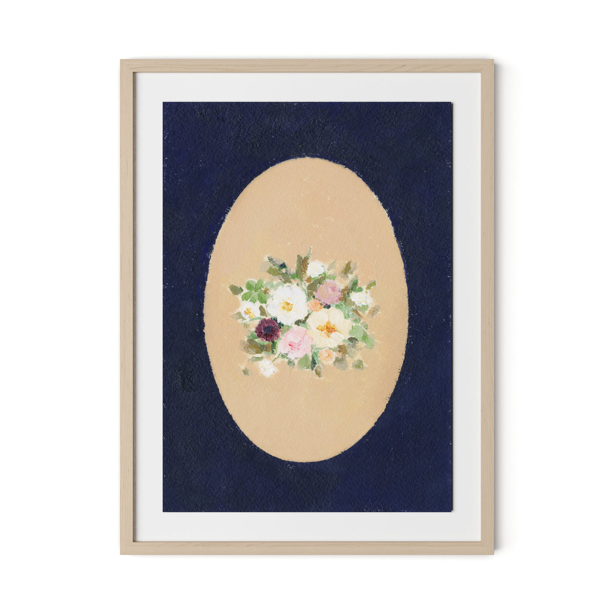 Vignette VII Framed Paper / 24 x 32 in / Natural Maple