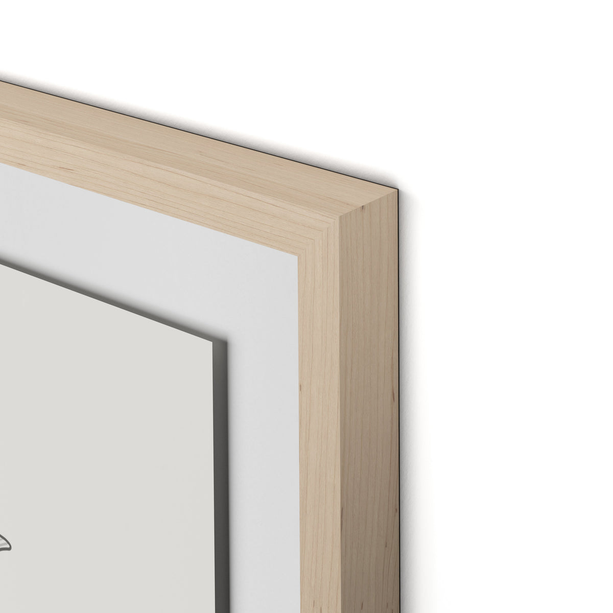 All Flowers Framed Paper / 24 x 32 in / Natural Maple