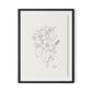All Flowers Framed Paper / 24 x 32 in / Black