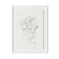 All Flowers Framed Paper / 24 x 32 in / White