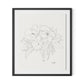 Magnolia Framed Paper / 28 x 32 in / Natural Maple