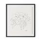 Magnolia Framed Paper / 28 x 32 in / Black