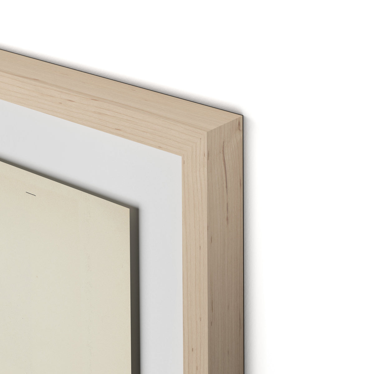Marguerite Bleue Framed Paper / 24 x 32 in / Natural Maple