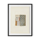 Marguerite Bleue Framed Paper / 24 x 32 in / Black