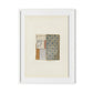 Marguerite Bleue Framed Paper / 24 x 32 in / White
