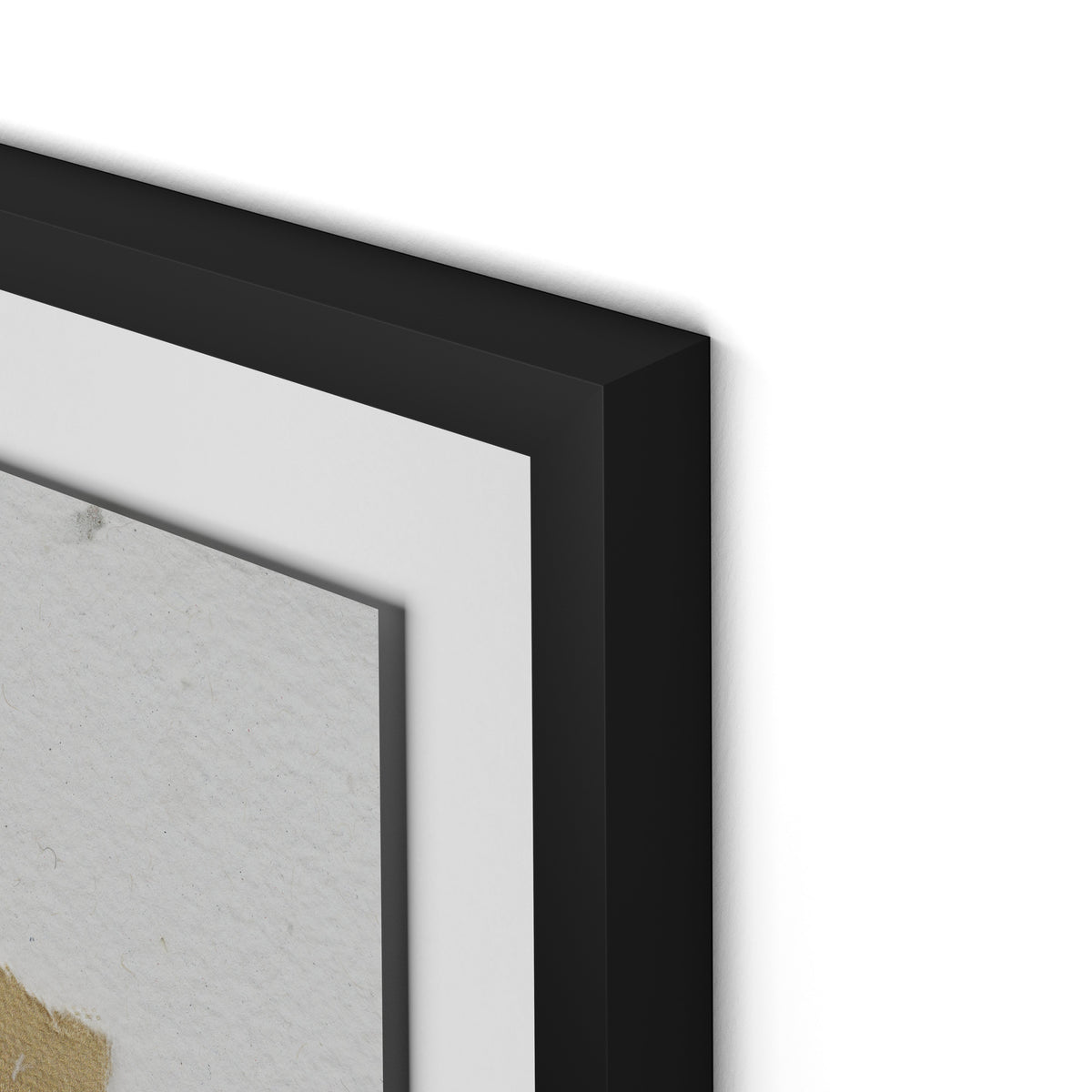 Fabric Collage II Framed Paper / 28 x 32 in / Black
