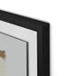 Fabric Collage III Framed Paper / 28 x 32 in / Black
