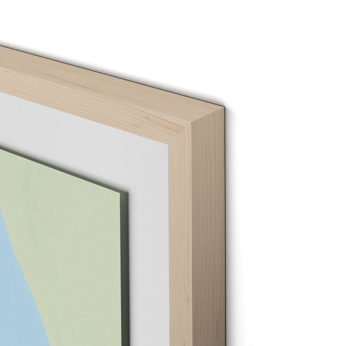 Walking No. 2 Framed Paper / 24 x 32 in / Natural Maple