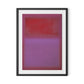Composition Violet Framed Paper / 24 x 32 in / Black