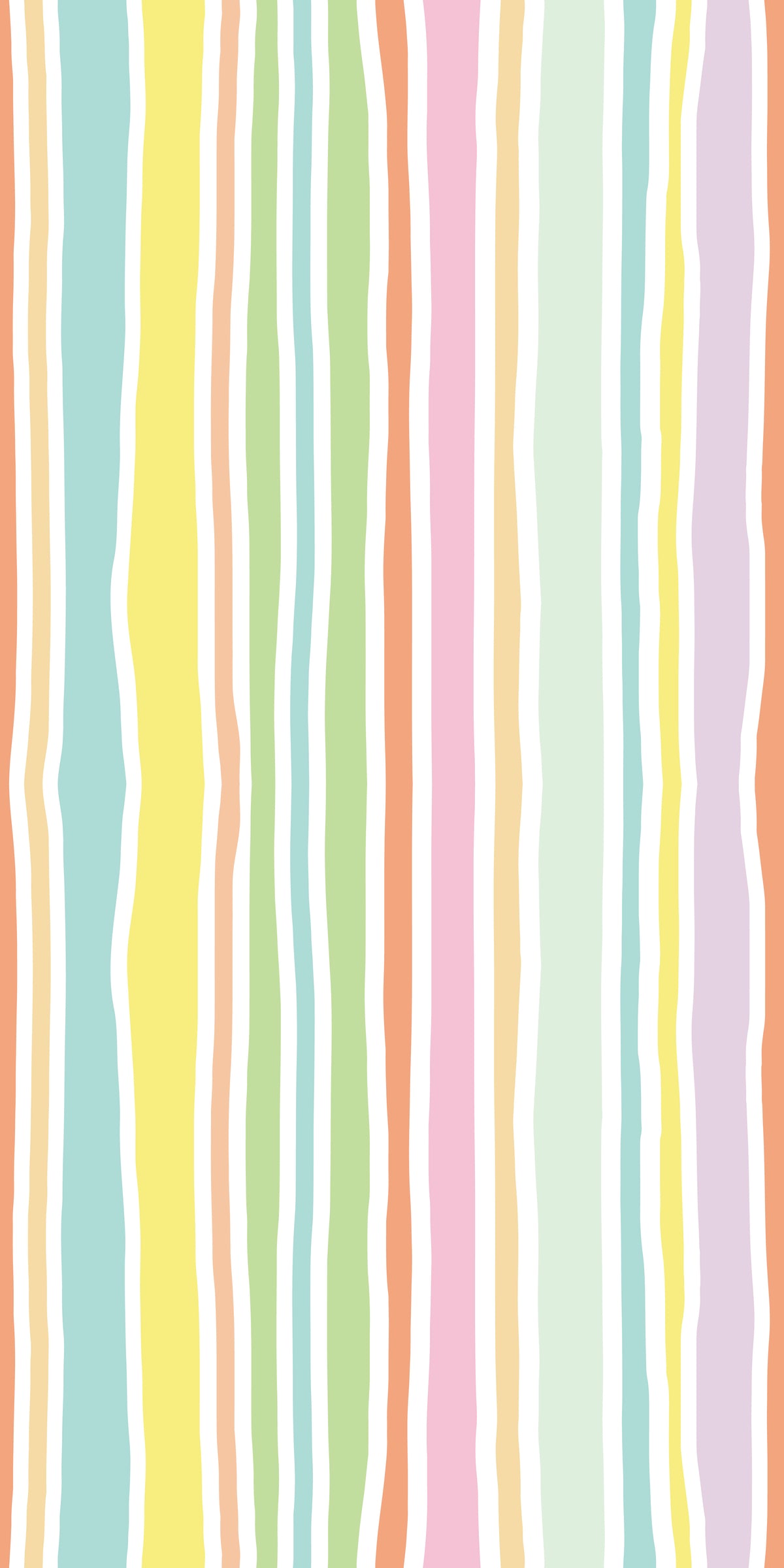 Image of Candy Stripe in Pastel Wallpaper