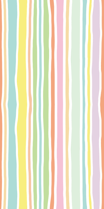 Image of Candy Stripe in Pastel Wallpaper