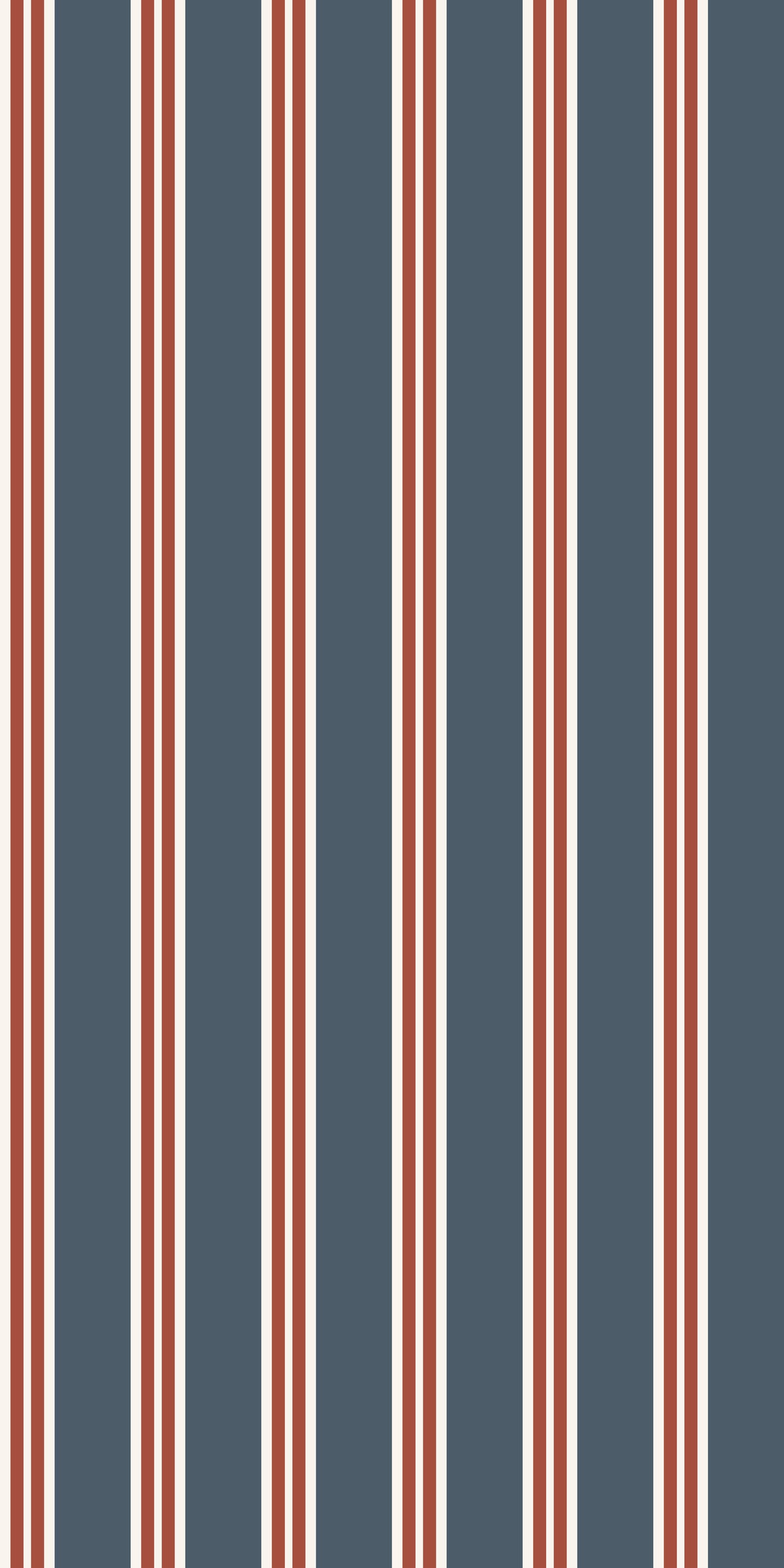 Image of Charlie Stripe in Admiral Wallpaper