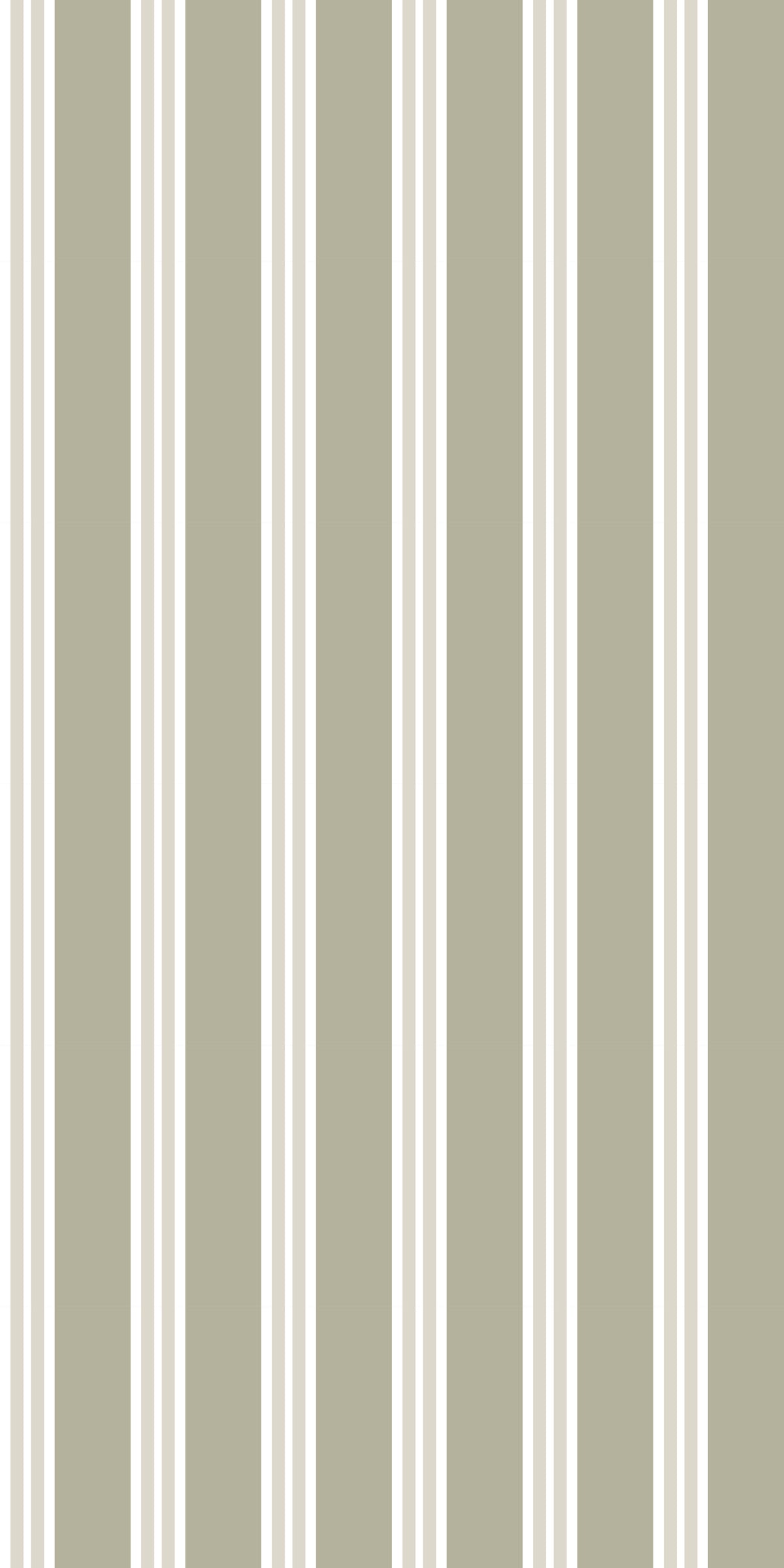 Image of Charlie Stripe in Moss Wallpaper
