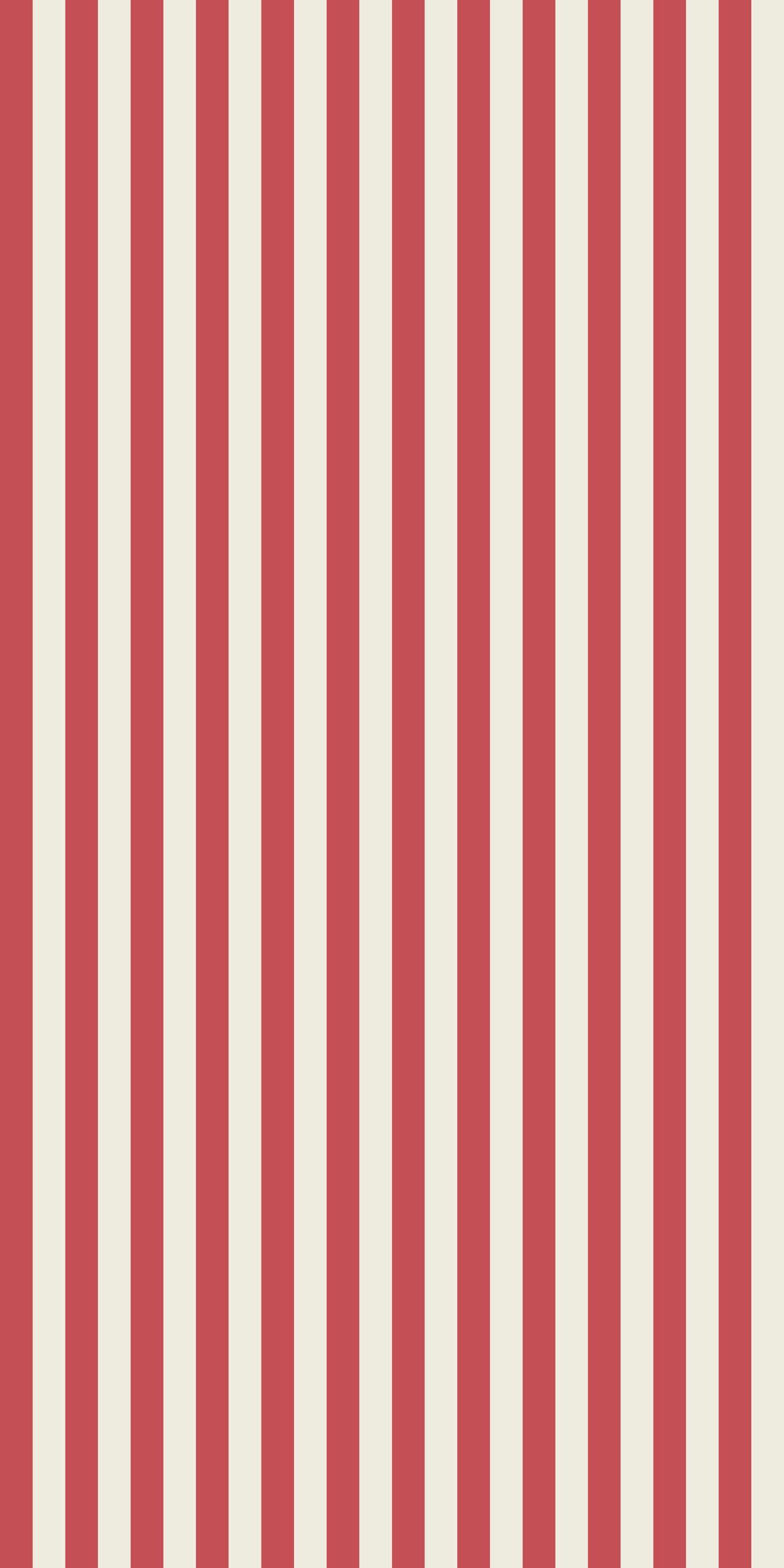 Image of Classic Stripe in Geranium Wallpaper