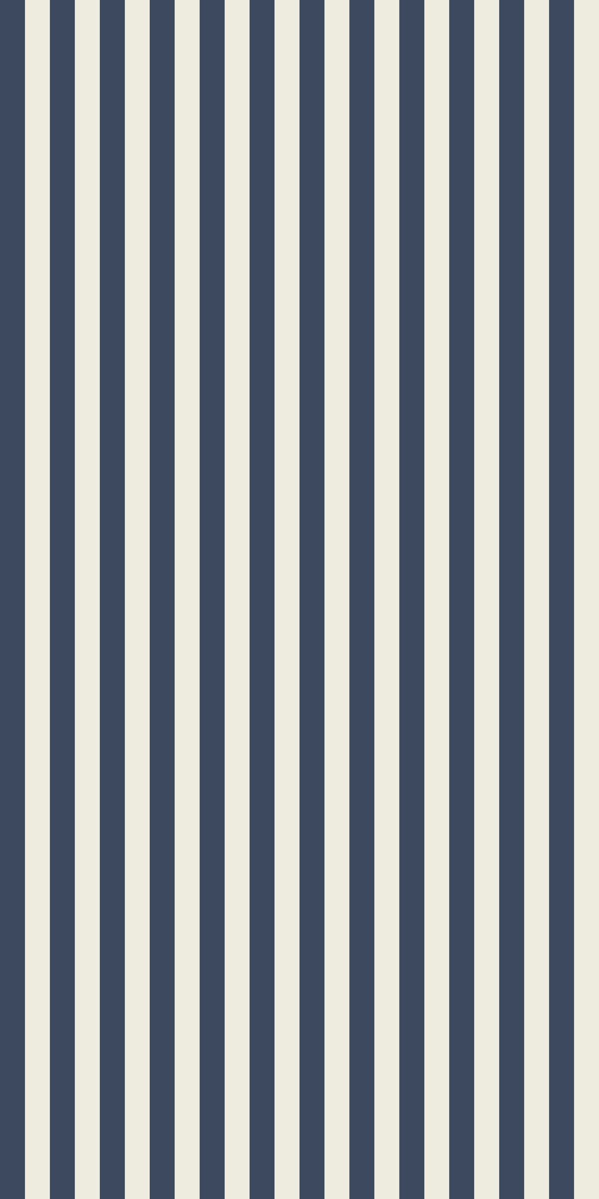 Image of Classic Stripe in Navy Wallpaper