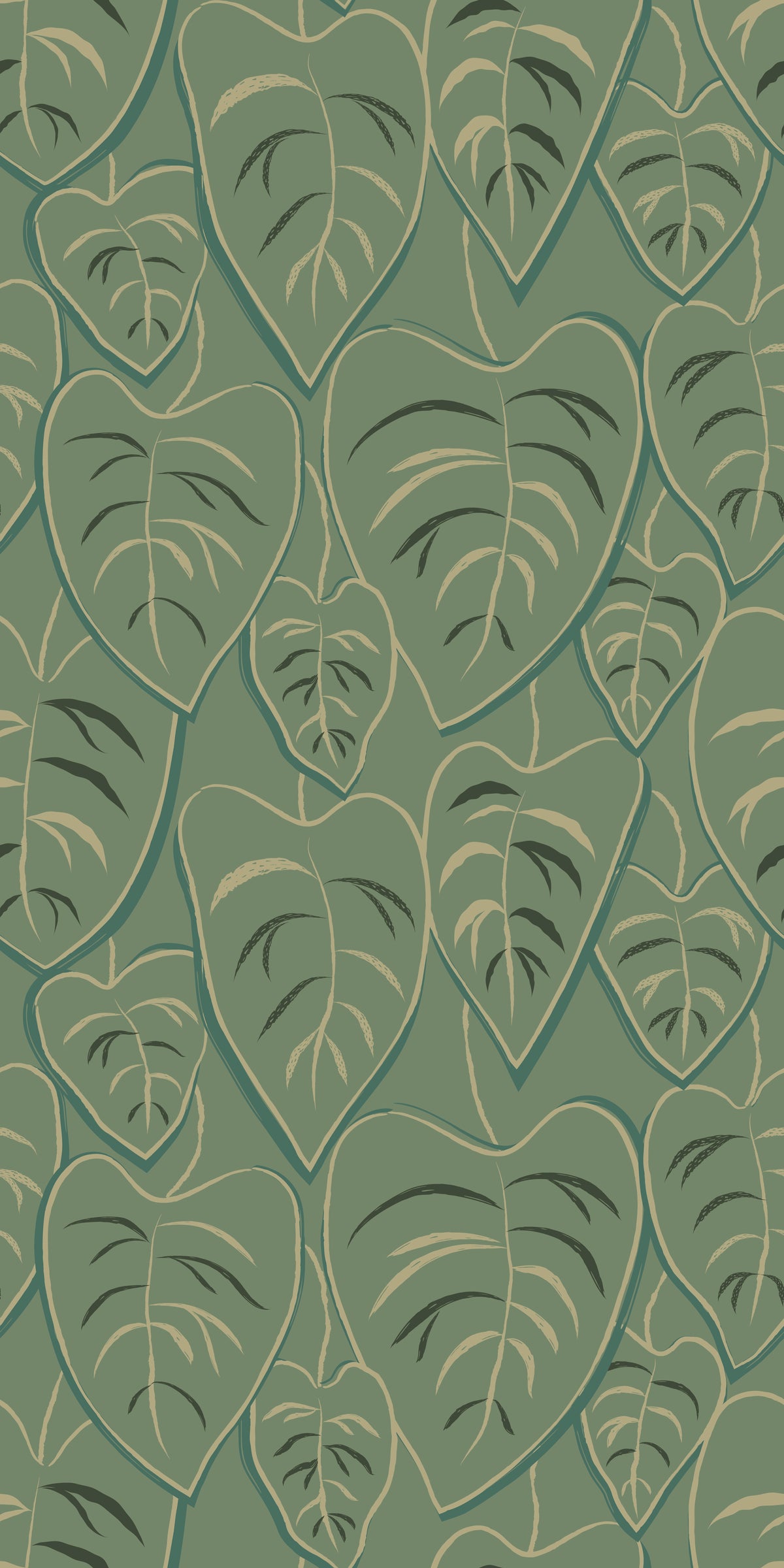 Image of Conversations with Rosie in Sage Wallpaper