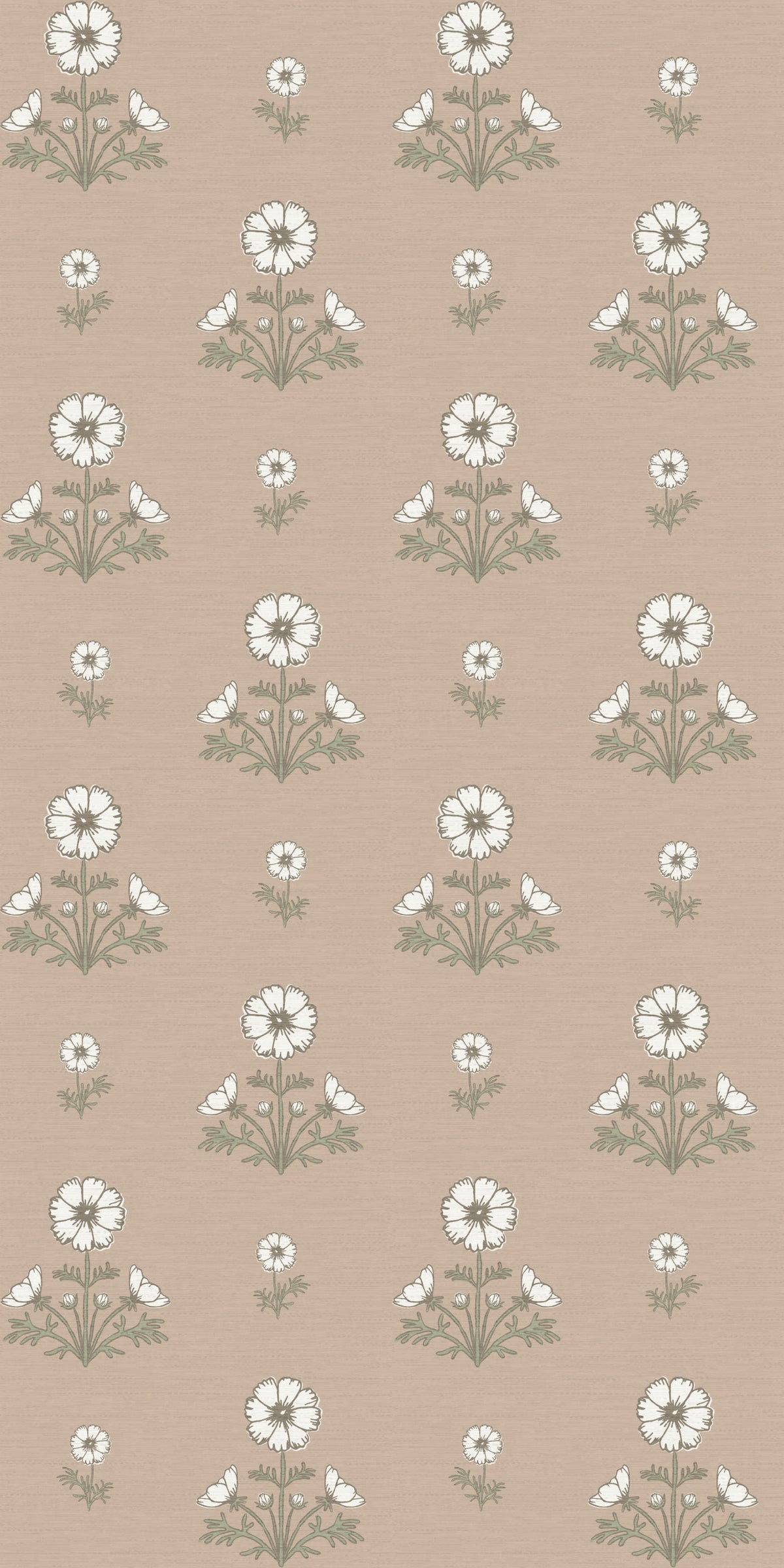 Image of Cosmo Block Print in White/Blush Wallpaper