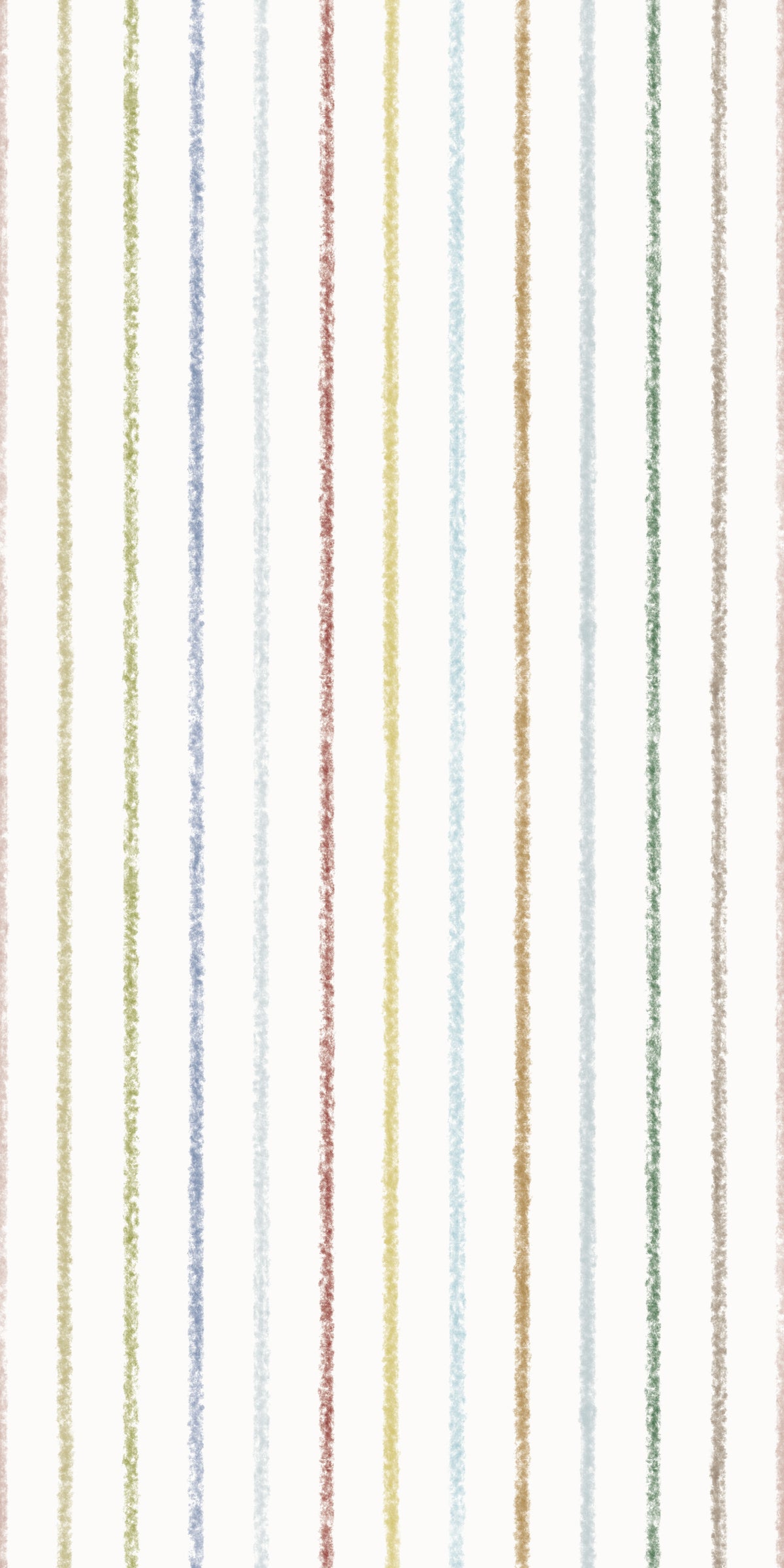 Image of Crayon Stripe Multi in Jewel Wallpaper