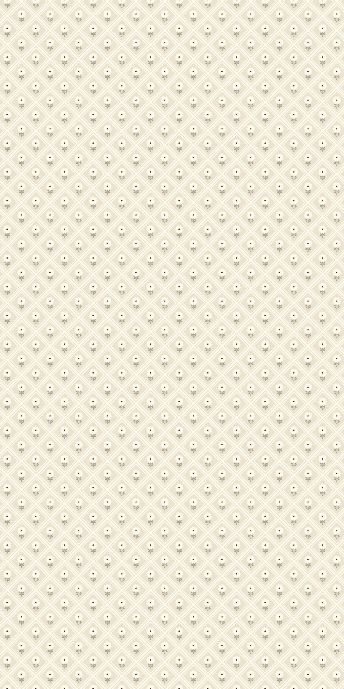Image of Dahlia in Beige/Cream Wallpaper