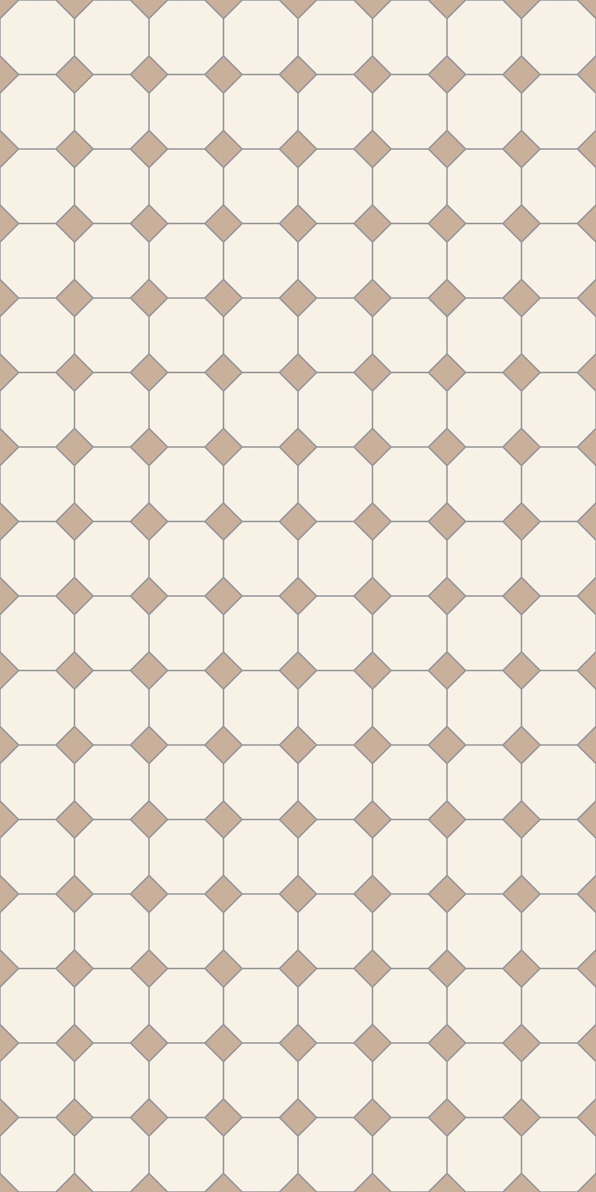 Dual Grid Tile Decal Tile/Flooring in Tanglewood/Cream