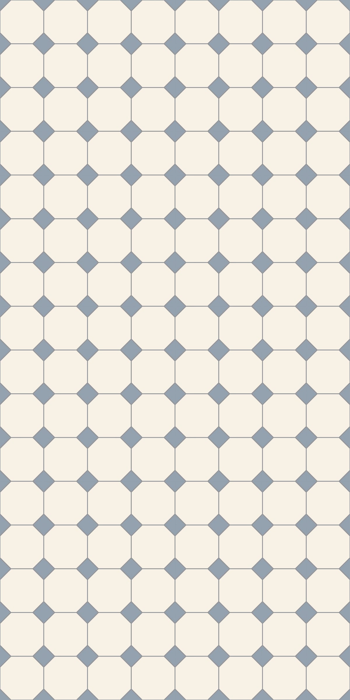 Dual Grid Tile Decal Tile/Flooring in Lake/Cream